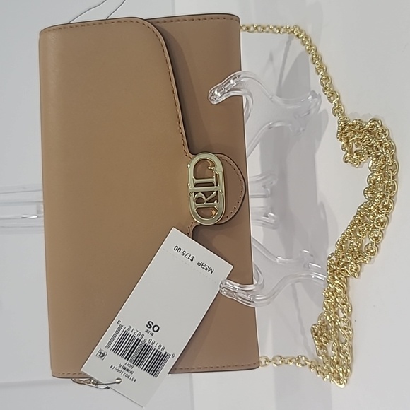 SALE!  ✅ LRL Leather Medium Adair Crossbody Bag BUFF ✨ NWT'S - Picture 9 of 17